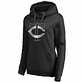 Women Minnesota Twins Platinum Collection Pullover Hoodie LanTian - Black,baseball caps,new era cap wholesale,wholesale hats