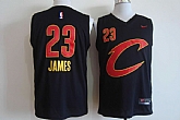 Nike Cleveland Cavaliers #23 LeBron James New Black With Red Swingman Stitched NBA Jersey,baseball caps,new era cap wholesale,wholesale hats