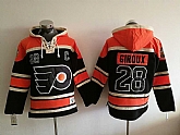 Philadelphia Flyers #28 Claude Giroux Black-Orange 2017 Stadium Series Stitched NHL Hoodie,baseball caps,new era cap wholesale,wholesale hats