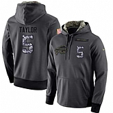 Glued Nike Buffalo Bills #5 Tyrod Taylor Men's Anthracite Salute to Service Player Performance Hoodie,baseball caps,new era cap wholesale,wholesale hats