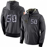 Glued Nike Dallas Cowboys #50 Sean Lee Men's Anthracite Salute to Service Player Performance Hoodie,baseball caps,new era cap wholesale,wholesale hats