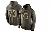 Glued Nike Minnesota Vikings #73 Sharrif Floyd Olive Green Salute To Service Men's Pullover Hoodie,baseball caps,new era cap wholesale,wholesale hats