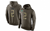 Glued Nike New York Jets #2 Nick Folk Olive Green Salute To Service Men's Pullover Hoodie,baseball caps,new era cap wholesale,wholesale hats