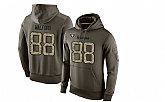 Glued Nike Oakland Raiders #88 Clive Walford Olive Green Salute To Service Men's Pullover Hoodie,baseball caps,new era cap wholesale,wholesale hats