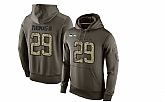 Glued Nike Seattle Seahawks #29 Earl Thomas III Olive Green Salute To Service Men's Pullover Hoodie,baseball caps,new era cap wholesale,wholesale hats