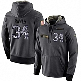 Glued Nike Seattle Seahawks #34 Thomas Rawls Men's Anthracite Salute to Service Player Performance Hoodie,baseball caps,new era cap wholesale,wholesale hats