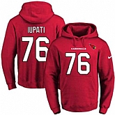 Printed Nike Arizona Cardinals #76 Mike Iupati Red Name & Number Men's Pullover Hoodie,baseball caps,new era cap wholesale,wholesale hats
