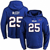 Printed Nike Buffalo Bills #25 LeSean McCoy Blue Name & Number Men's Pullover Hoodie,baseball caps,new era cap wholesale,wholesale hats
