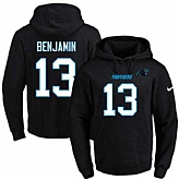 Printed Nike Carolina Panthers #13 Kelvin Benjamin Black Name & Number Men's Pullover Hoodie,baseball caps,new era cap wholesale,wholesale hats