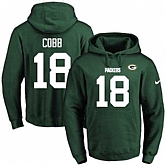 Printed Nike Green Bay Packers #18 Randall Cobb Green Name & Number Men's Pullover Hoodie,baseball caps,new era cap wholesale,wholesale hats