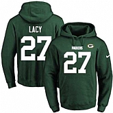 Printed Nike Green Bay Packers #27 Eddie Lacy Green Name & Number Men's Pullover Hoodie,baseball caps,new era cap wholesale,wholesale hats