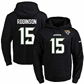 Printed Nike Jacksonville Jaguars #15 Allen Robinson Black Name & Number Men's Pullover Hoodie,baseball caps,new era cap wholesale,wholesale hats