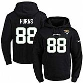Printed Nike Jacksonville Jaguars #88 Allen Hurns Black Name & Number Men's Pullover Hoodie,baseball caps,new era cap wholesale,wholesale hats