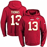 Printed Nike Kansas City Chiefs #13 De'Anthony Thomas Red Name & Number Men's Pullover Hoodie,baseball caps,new era cap wholesale,wholesale hats