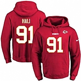 Printed Nike Kansas City Chiefs #91 Tamba Hali Red Name & Number Men's Pullover Hoodie,baseball caps,new era cap wholesale,wholesale hats