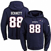 Printed Nike New England Patriots #88 Martellus Bennett Navy Name & Number Men's Pullover Hoodie,baseball caps,new era cap wholesale,wholesale hats