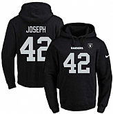 Printed Nike Oakland Raiders #42 Karl Joseph Black Name & Number Men's Pullover Hoodie,baseball caps,new era cap wholesale,wholesale hats