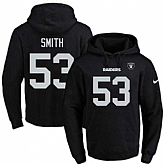 Printed Nike Oakland Raiders #53 Malcolm Smith Black Name & Number Men's Pullover Hoodie,baseball caps,new era cap wholesale,wholesale hats