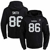 Printed Nike Oakland Raiders #86 Lee Smith Black Name & Number Men's Pullover Hoodie,baseball caps,new era cap wholesale,wholesale hats