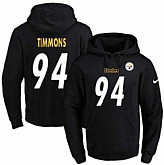 Printed Nike Pittsburgh Steelers #94 Lawrence Timmons Black Name & Number Men's Pullover Hoodie,baseball caps,new era cap wholesale,wholesale hats