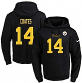 Printed Nike Pittsburgh Steelers #Sammie Coates Pro Line Black Name & Number Men's Pullover Hoodie,baseball caps,new era cap wholesale,wholesale hats