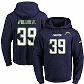 Printed Nike San Diego Chargers #39 Danny Woodhead Dark Blue Name & Number Men's Pullover Hoodie,baseball caps,new era cap wholesale,wholesale hats