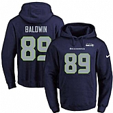Printed Nike Seattle Seahawks #89 Doug Baldwin Navy Name & Number Men's Pullover Hoodie,baseball caps,new era cap wholesale,wholesale hats