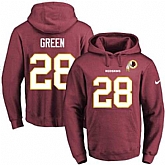 Printed Nike Washington Redskins #28 Darrell Green Red Name & Number Men's Pullover Hoodie,baseball caps,new era cap wholesale,wholesale hats
