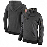 Women Nike Houston Texans Anthracite Salute to Service Pullover Hoodie,baseball caps,new era cap wholesale,wholesale hats