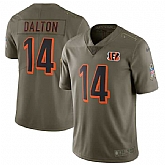 Nike Cincinnati Bengals #14 Andy Dalton Olive Salute To Service Limited Jersey,baseball caps,new era cap wholesale,wholesale hats