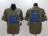Nike Dallas Cowboys #82 Jason Witten Olive Salute To Service Limited Jersey,baseball caps,new era cap wholesale,wholesale hats