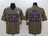 Nike Minnesota Vikings #22 Harrison Smith Olive Salute To Service Limited Jersey,baseball caps,new era cap wholesale,wholesale hats