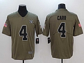 Nike Oakland Raiders #4 Derek Carr Olive Salute To Service Limited Jersey,baseball caps,new era cap wholesale,wholesale hats