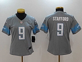 Women Limited Nike Detroit Lions #9 Matthew Stafford Gray Color Rush Stitched Jersey,baseball caps,new era cap wholesale,wholesale hats