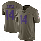 Youth Nike Minnesota Vikings #14 Stefon Diggs Olive Salute To Service Limited Jersey,baseball caps,new era cap wholesale,wholesale hats