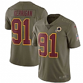 Youth Nike Washington Redskins #91 Ryan Kerrigan Olive Salute To Service Limited Jersey,baseball caps,new era cap wholesale,wholesale hats