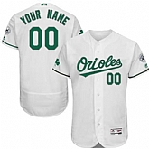 Customized Men's Baltimore Orioles White St. Patrick's Day Flexbase Jersey,baseball caps,new era cap wholesale,wholesale hats