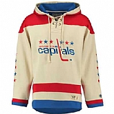 Customized Men's Capitals Cream Hooded Sweatshirt,baseball caps,new era cap wholesale,wholesale hats