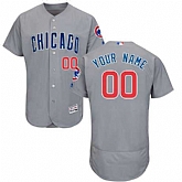 Customized Men's Chicago Cubs Gray Flexbase Jersey,baseball caps,new era cap wholesale,wholesale hats