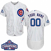 Customized Men's Chicago Cubs White 2016 World Series Champions Flexbase Jersey,baseball caps,new era cap wholesale,wholesale hats