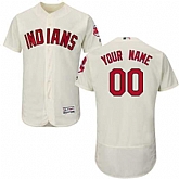 Customized Men's Cleveland Indians Cream Flexbase Jersey,baseball caps,new era cap wholesale,wholesale hats