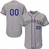 Customized Men's Colorado Rockies Gray Flexbase Jersey,baseball caps,new era cap wholesale,wholesale hats
