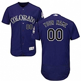 Customized Men's Colorado Rockies Purple Flexbase Jersey,baseball caps,new era cap wholesale,wholesale hats