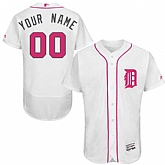 Customized Men's Detroit Tigers White Mother's Day Flexbase Jersey,baseball caps,new era cap wholesale,wholesale hats
