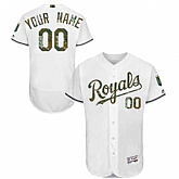 Customized Men's Kansas City Royals White Memorial Day Flexbase Jersey,baseball caps,new era cap wholesale,wholesale hats