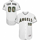 Customized Men's Los Angeles Angels White Memorial Day Flexbase Jersey,baseball caps,new era cap wholesale,wholesale hats