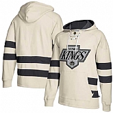 Customized Men's Los Angeles Kings Cream All Stitched Hooded Sweatshirt,baseball caps,new era cap wholesale,wholesale hats
