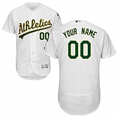 Customized Men's Oakland Athletics White Flexbase Jersey,baseball caps,new era cap wholesale,wholesale hats