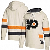 Customized Men's Philadelphia Flyers Cream All Stitched Hooded Sweatshirt,baseball caps,new era cap wholesale,wholesale hats