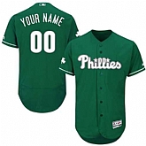 Customized Men's Philadelphia Phillies Green Celtic Flexbase Jersey,baseball caps,new era cap wholesale,wholesale hats